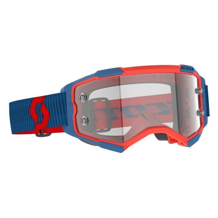 Scott Fury Goggle Drk Blue/Neon Red Clear Works