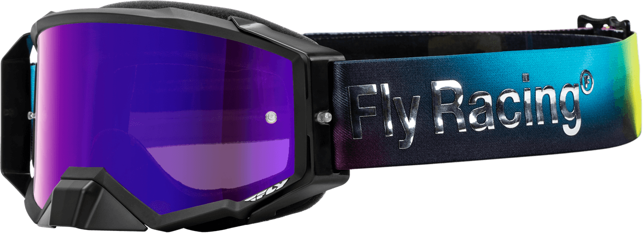 Fly Racing Zone Elite Legacy Goggle Fuschia/Electric Blue/Hi-Vis W Lens