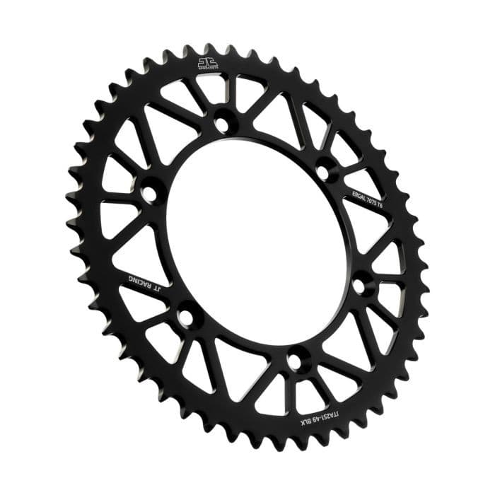 REAR ALLOY SPROCKET BLACK 49-TOOTH