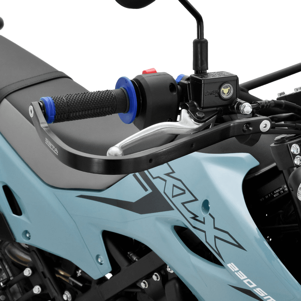 Zeta Adventure Armor Handguards Pr Black Kawasaki