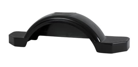 PLASTIC FENDER, 12" TIRE SIZE, BLACK