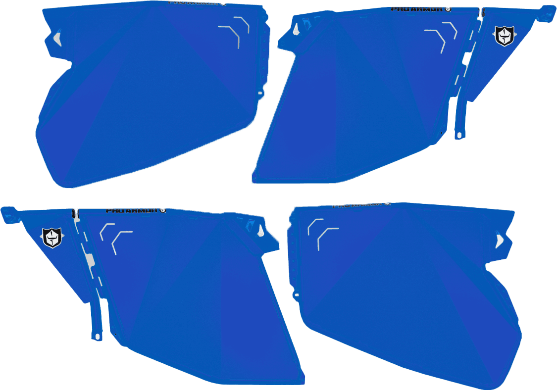 Pro Armor Traditional Half Doors Blue Polaris