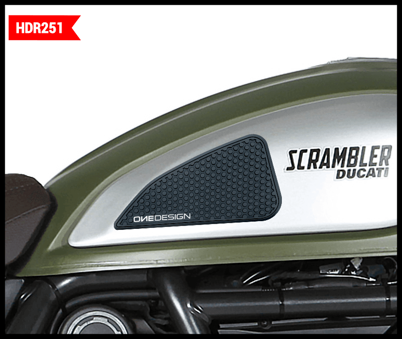 One Emblems Header Tank Side Pad Black Ducati