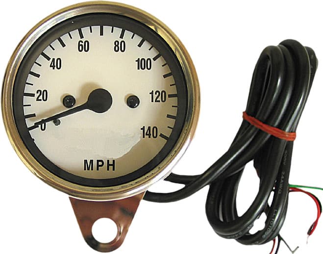 HardDrive Mini Electronic Speedometer White Faced LED Lights