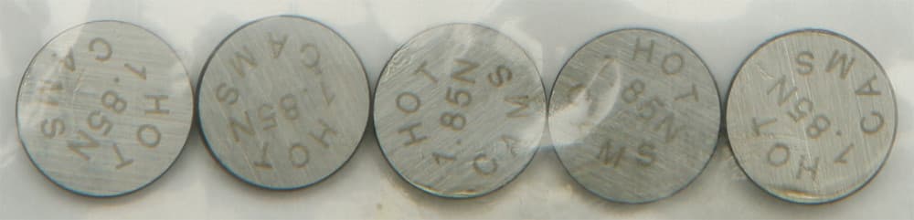Hot Cams Valve Shims 9.48X1.85MM 5/Pack