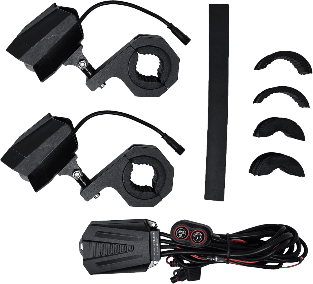 Pathfinder Dual Switchback LED Lights Black Wired Remote Pr