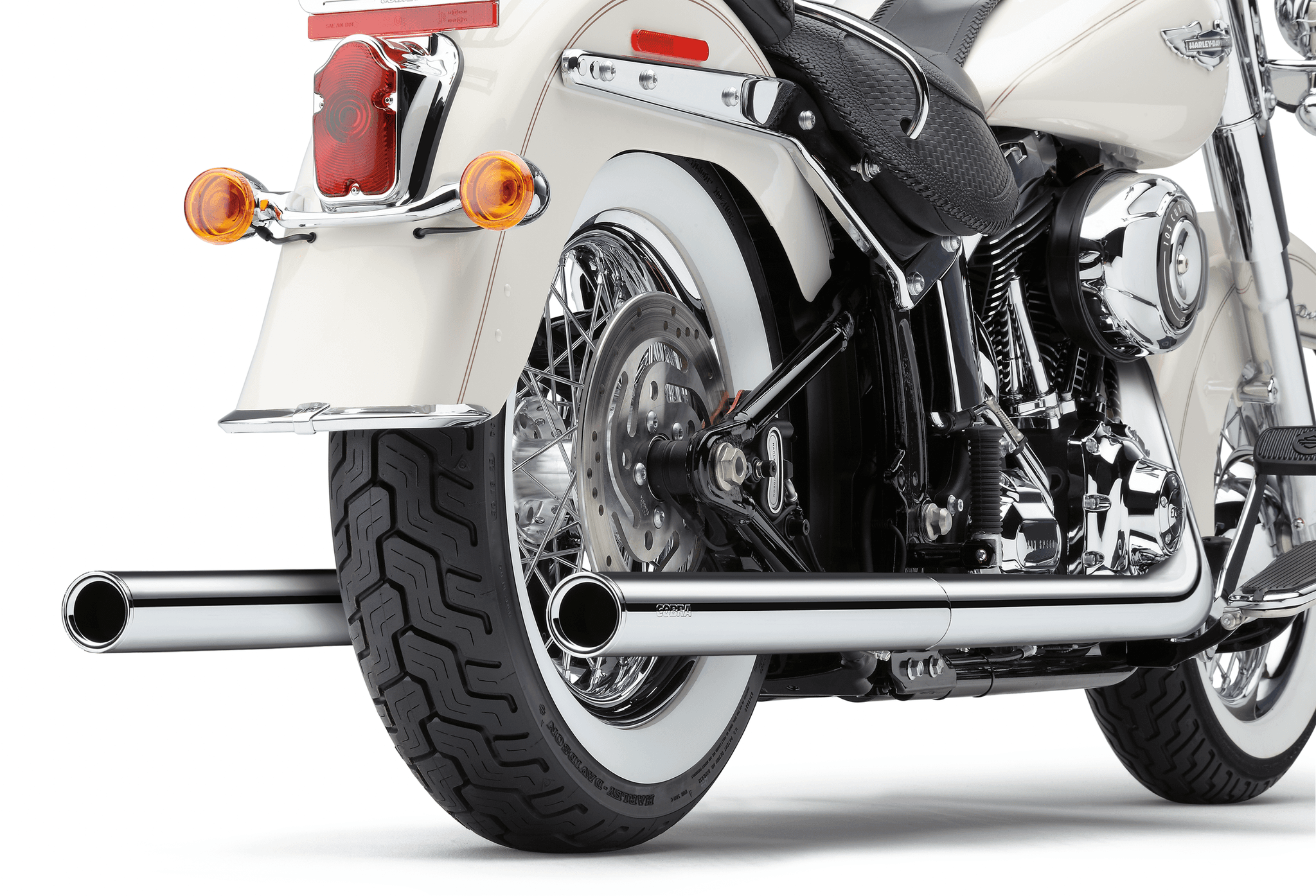 Cobra Bad Hombre True Duals Chrome Softail 07-11