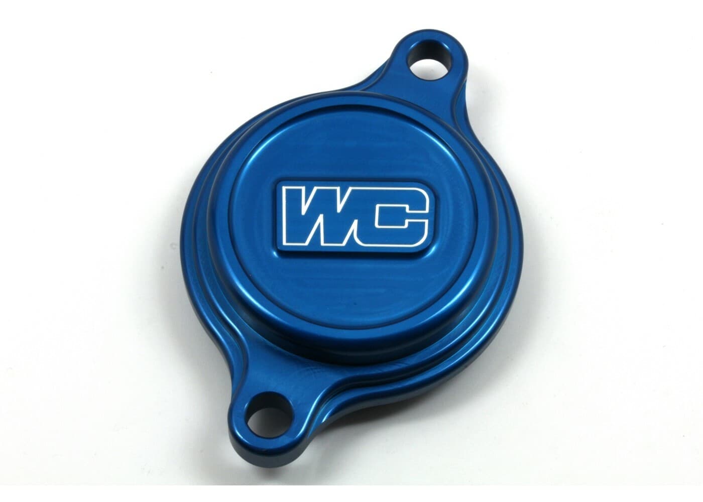 Works Oil Filter Cover Blue Yamaha