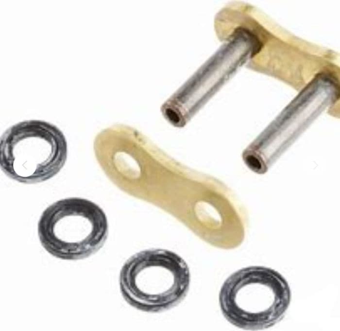 D.I.D CONN LINK 520VX3 G&B ZJ PRESS FIT RIVET TYPE GOLD & BLK