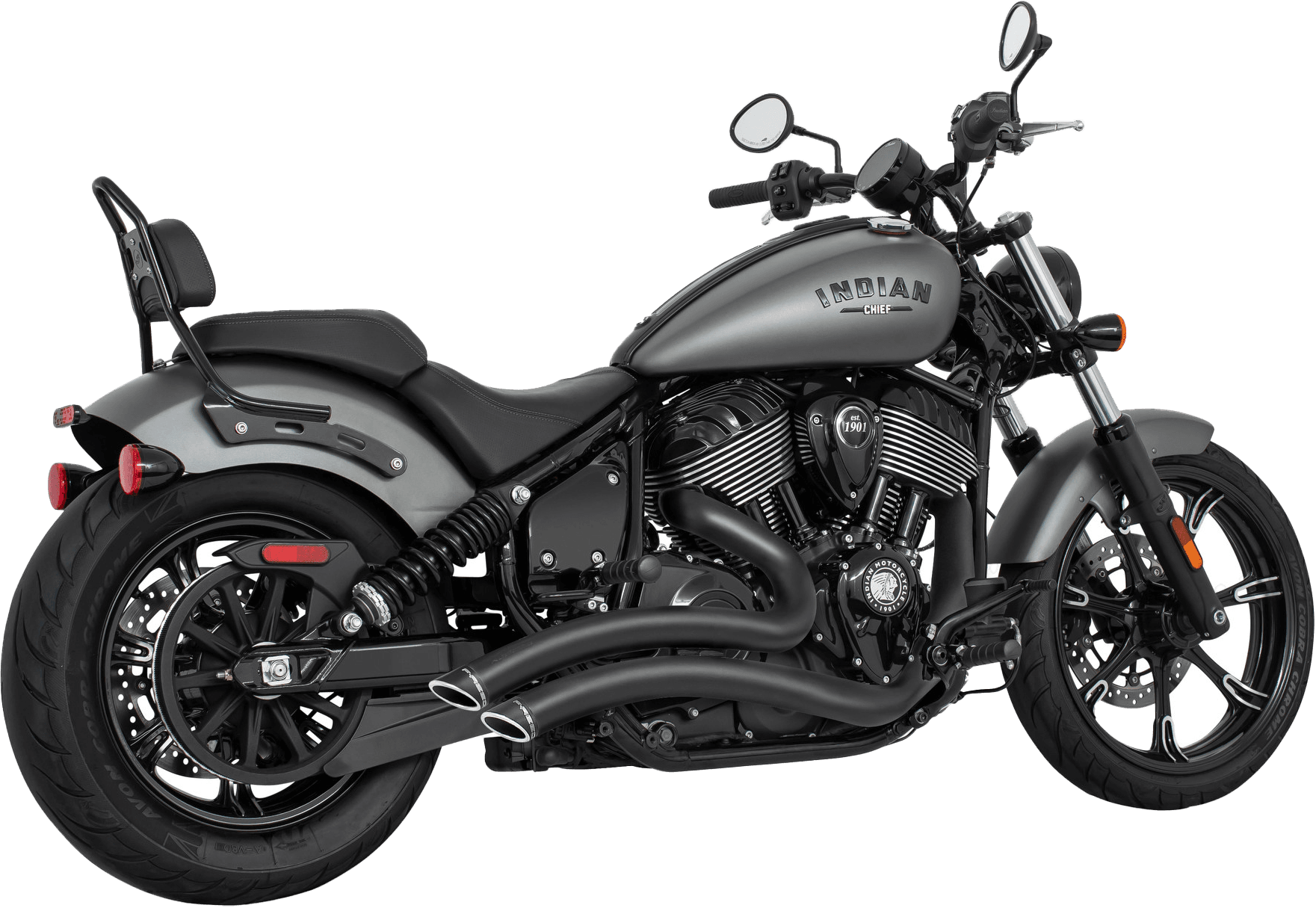 Freedom Sharp Curve Radius 2.5" Indian Chief Bk/Bk