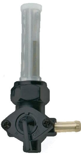 HardDrive Petcock 13/16" Bung Right Spigot Black
