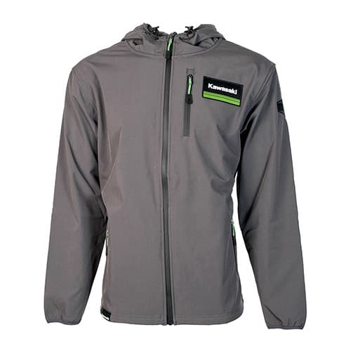 FACTORY EFFEX KAWASAKI SOFT-SHELL JACKET / GRAY XL