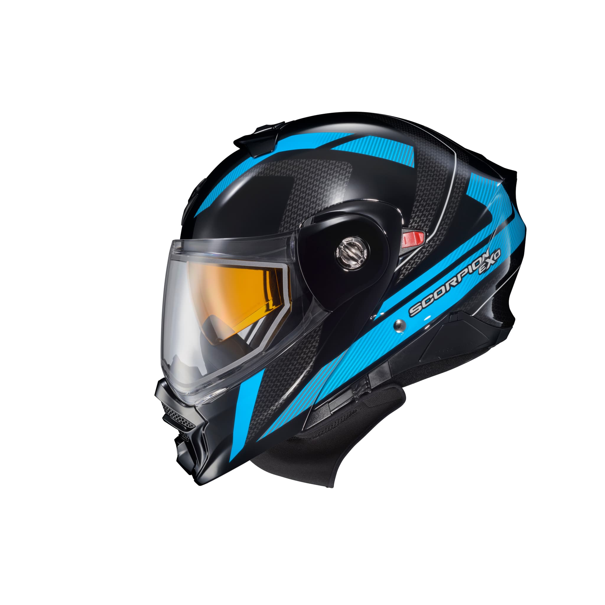 Scorpion Exo EXO-AT960 Cold Weather Helmet Hicks Light Blue LG(Dual Pane)