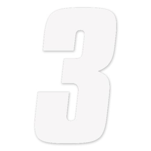 FX 2015 NUMBERS FACTORY 4" WHITE 3