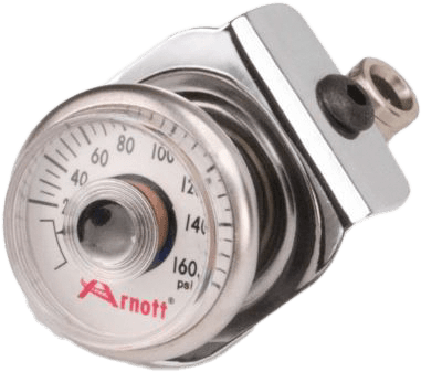 Arnott Pressure Gauge & Bracket Chrome