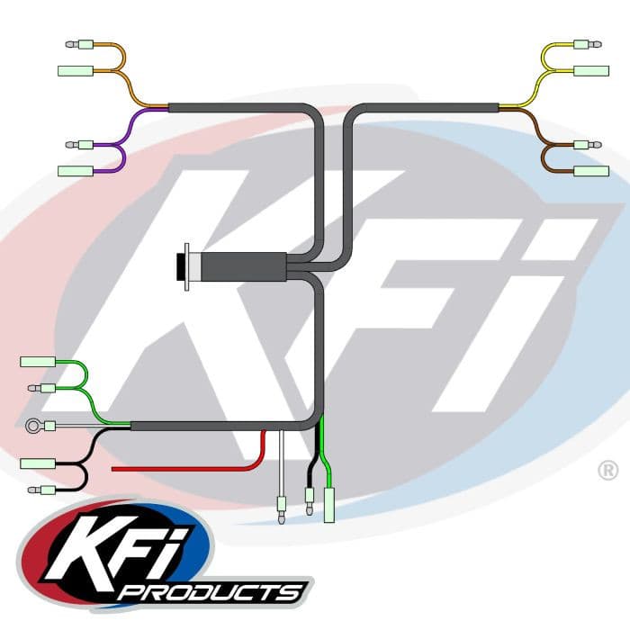 KFI HARNESS - HAND REMOTE 8-PIN PANEL MOUNT