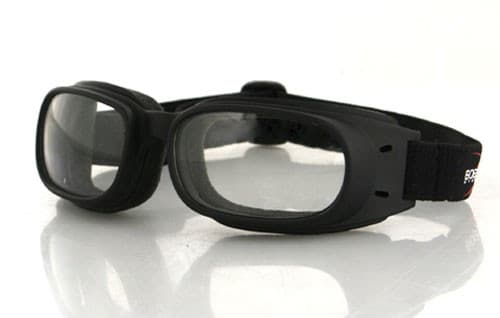 PISTON GOGGLE, BLACK FRAME, CLEAR LENS
