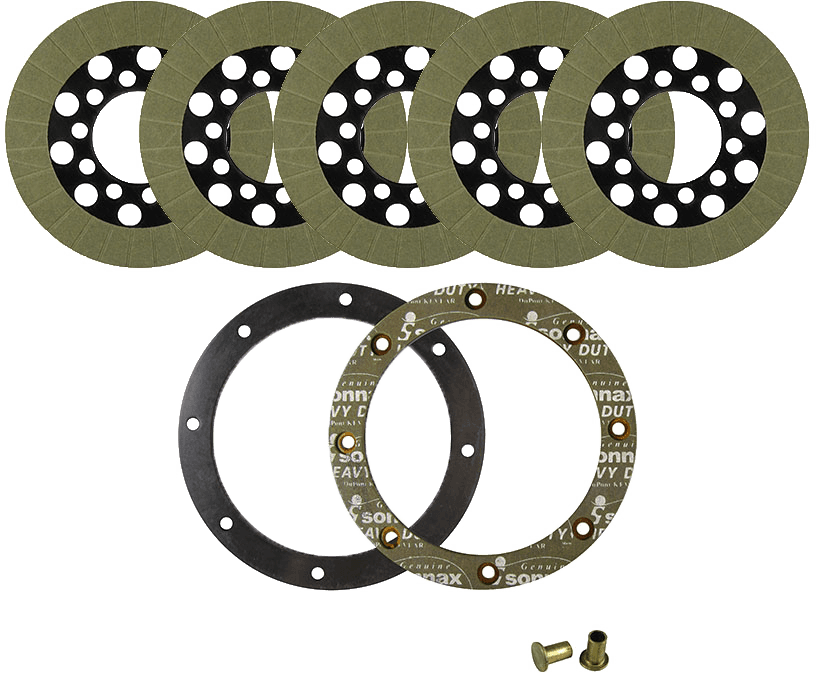 CLUTCH PACKS FRICTION KEVLAR BIG TWIN 67-83 W/BACKING PLATE