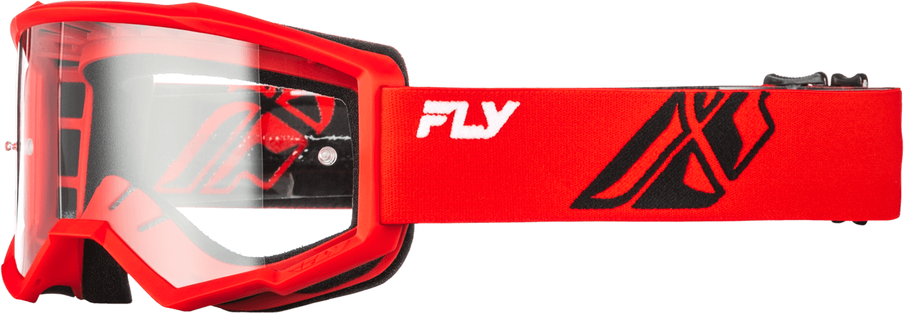 Fly Racing Focus Goggle Red/Black W/ Clear Lens