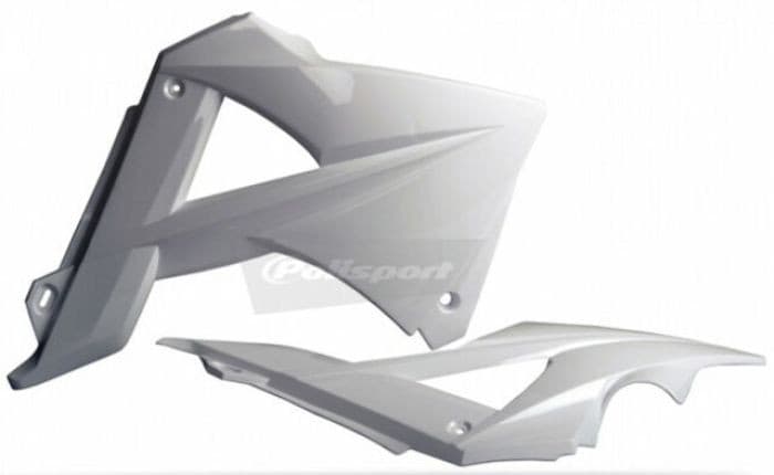 POLISPORT RADIATOR SCOOPS GAS GAS, WHITE