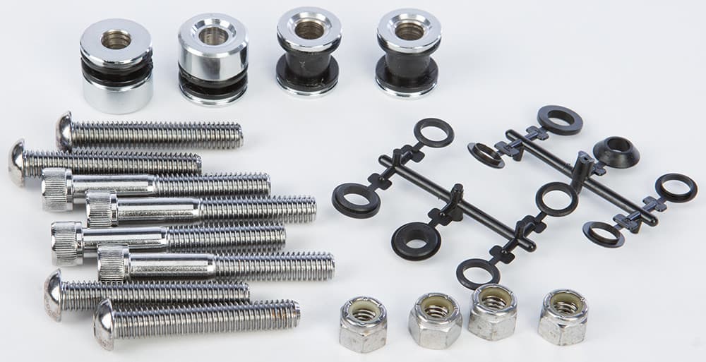 HardDrive Docking Hardware Kit Chrome Softail 84-99 Exc Flsts