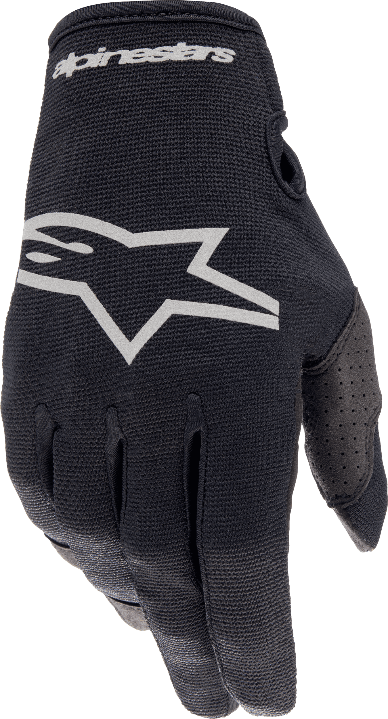 RADAR GLOVES BLACK/BRUSHED SILVER MD