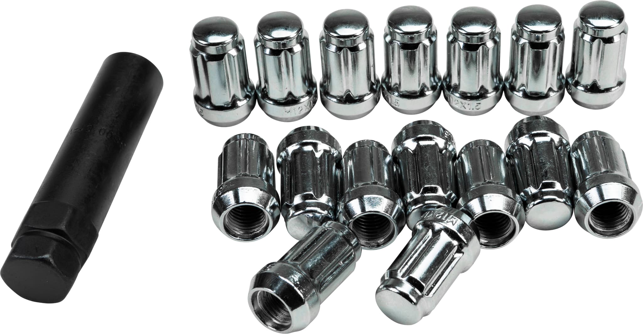 Awc 12MMX1.50 Lock Style Lug Nuts W/Key 16/Pack