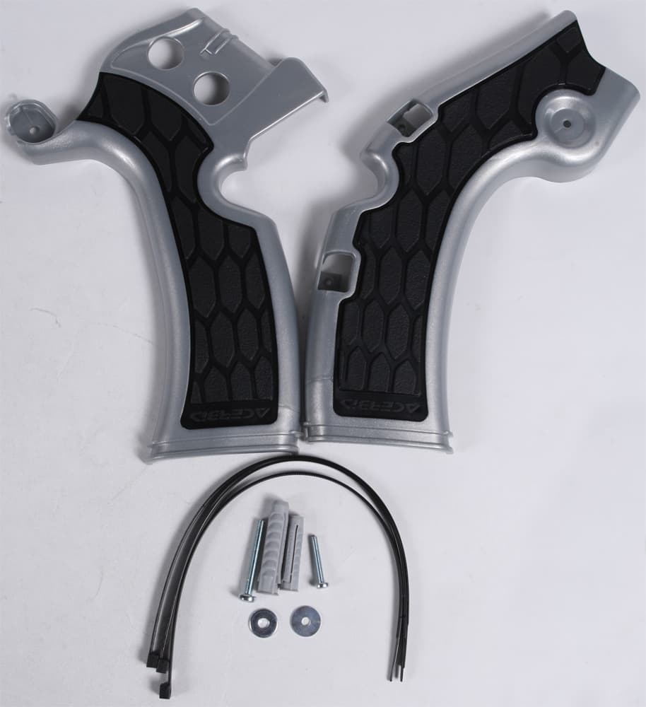 Acerbis X-Grip Frame Guard Silver/Black