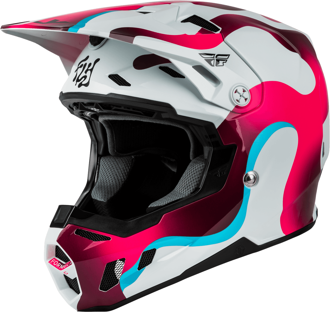 Fly Racing Formula Cc Vibe Helmet White/Pink/Blue XL