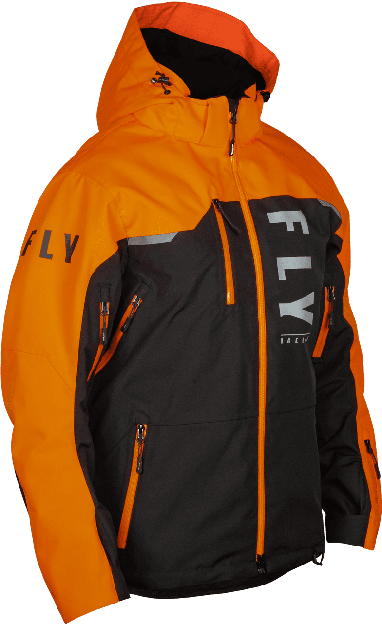 Fly Racing Carbon Jacket Black/Orange LG