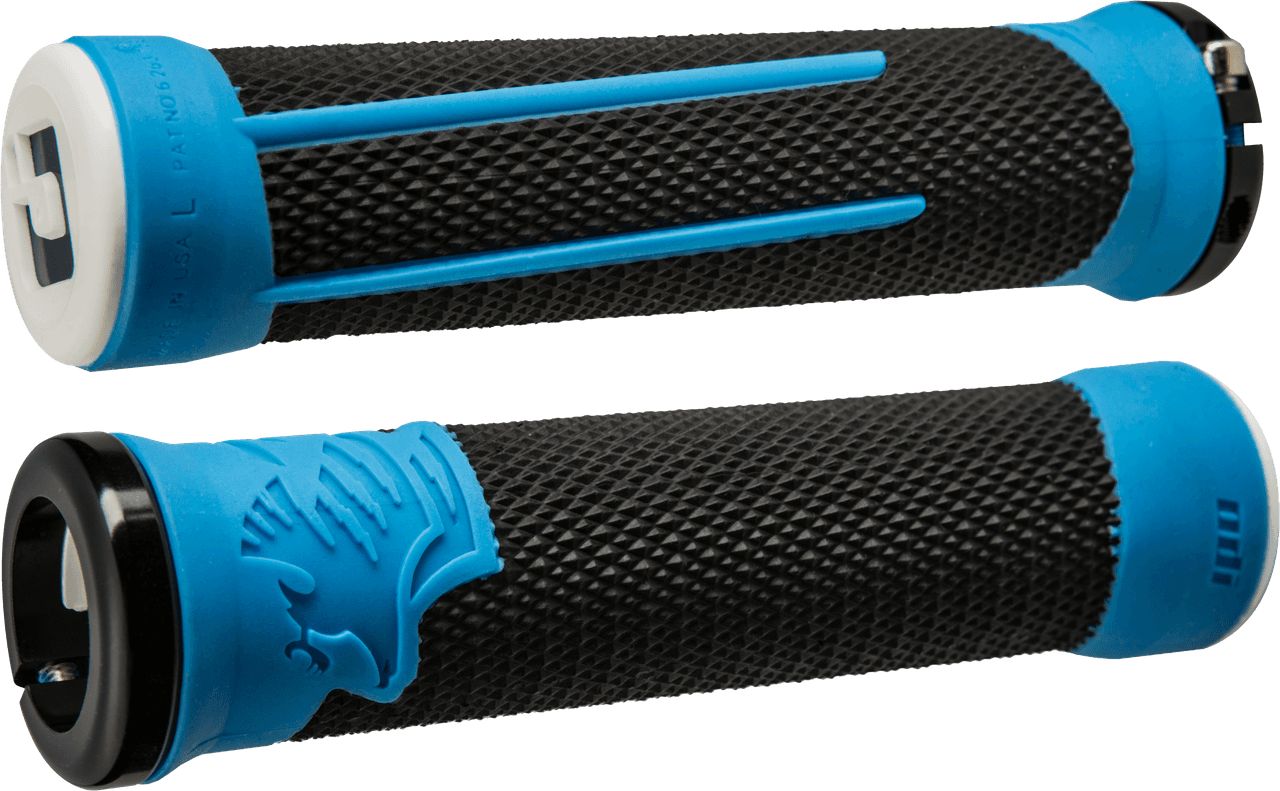 AG-2 MTB/BMX GRIPS BLACK/BLUE W/BLUE