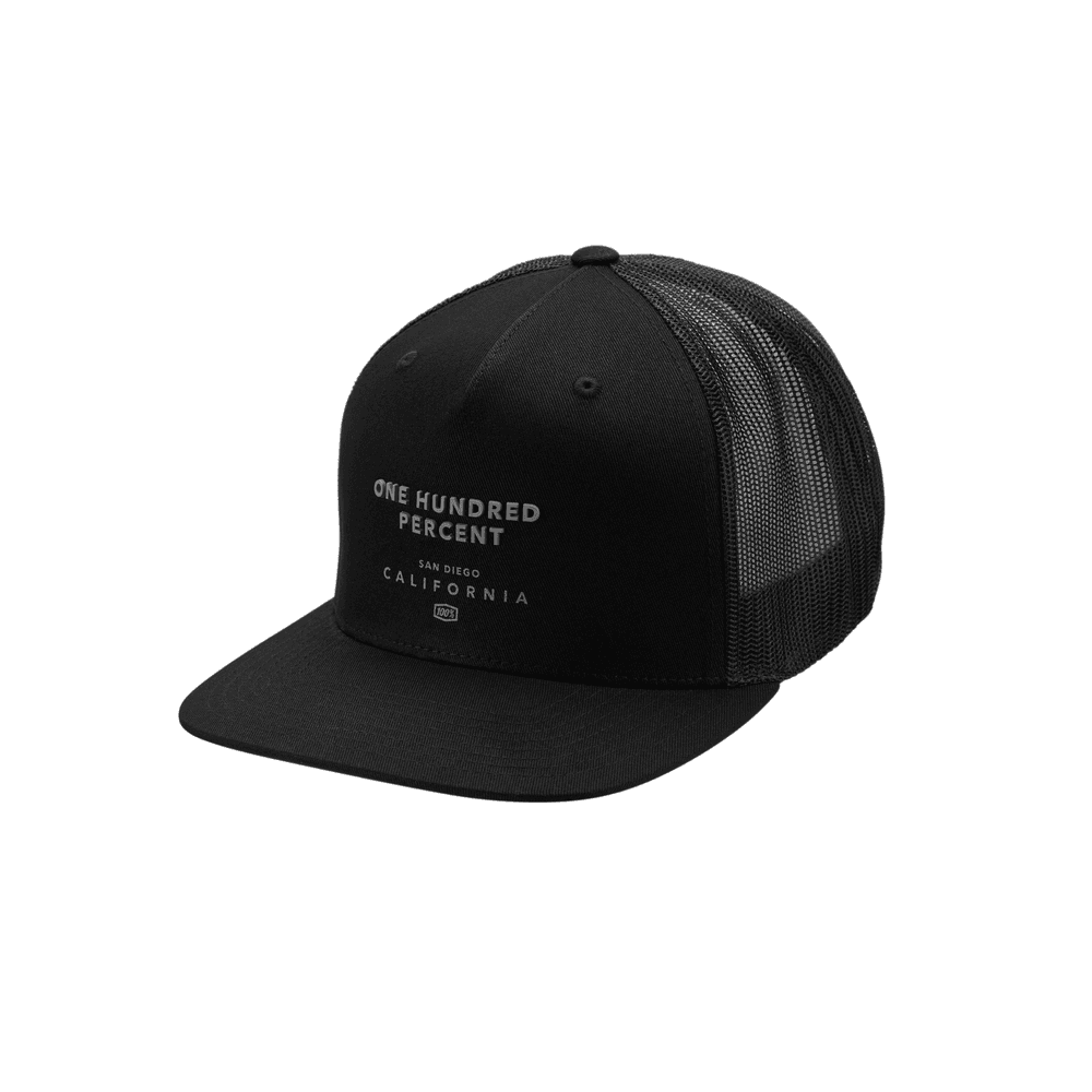 100-PERCENT Mack Aj Fit Trucker Cap Black