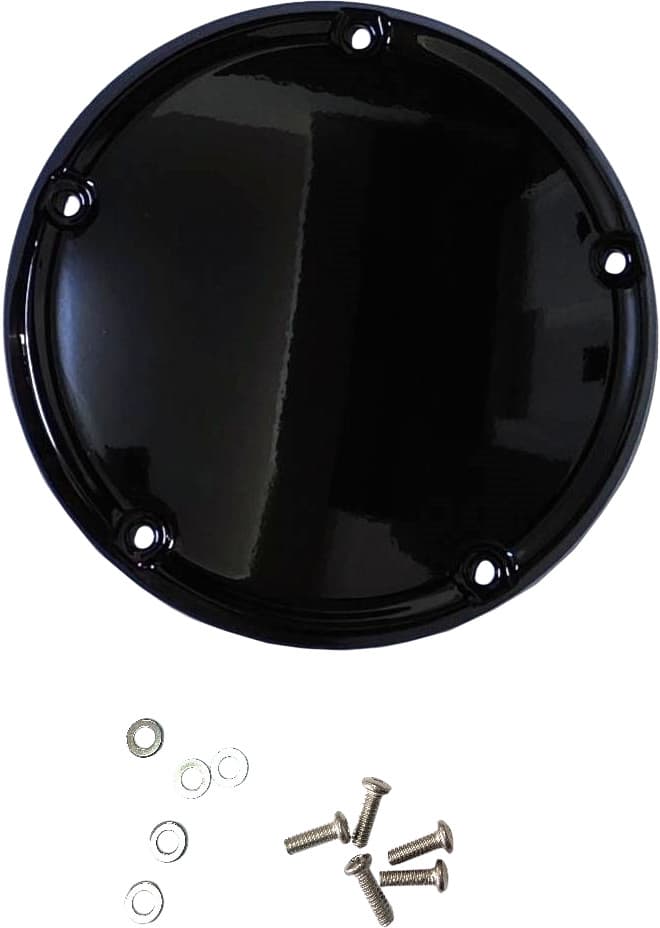 HardDrive Smooth Derby Cover Gloss Black M8 Softail OE#25700971