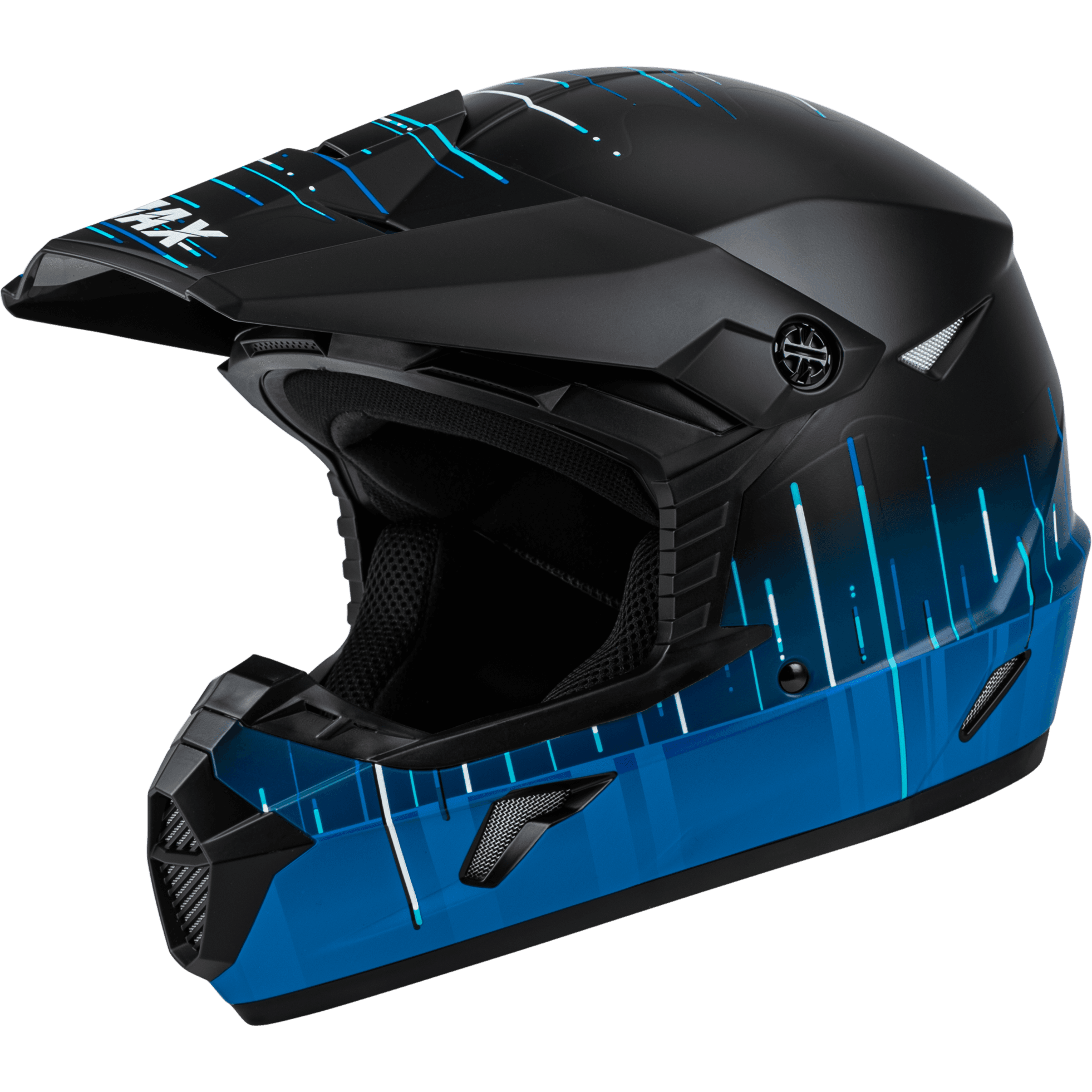 MX-46 FREQUENCY OFF-ROAD HELMET MATTE BLACK/BLUE MD