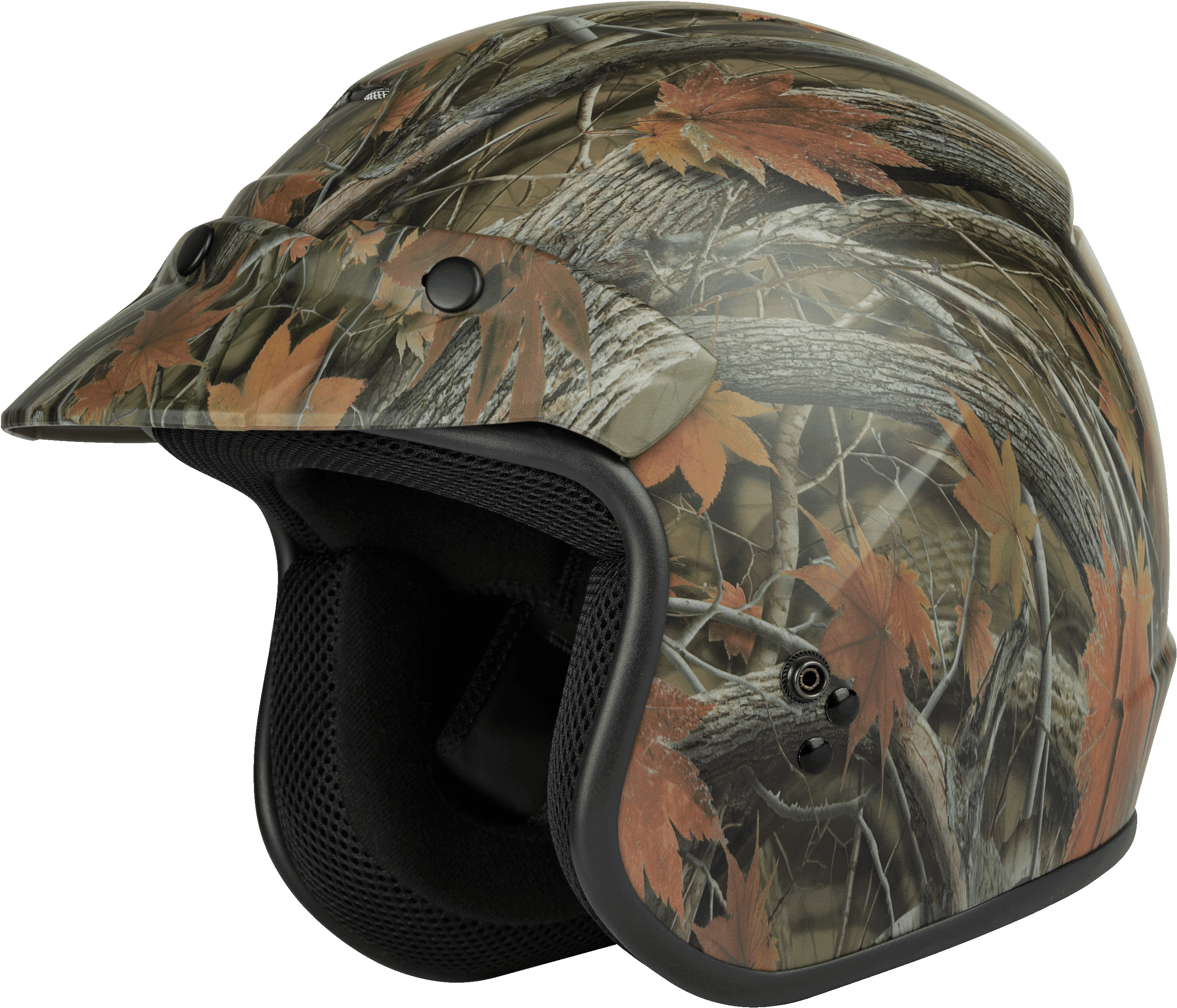 OF-2 OPEN-FACE HELMET LEAF CAMO 2X