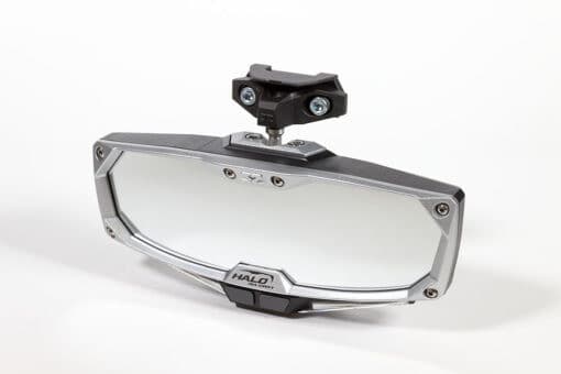HALO-RA LED REAR VIEW MIRROR W/CAST ALUMINUM BEZEL RZR PRO XP