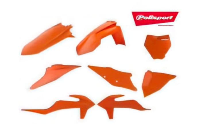 POLISPORT MX COMPLETE KIT KTM, FLO ORANGE