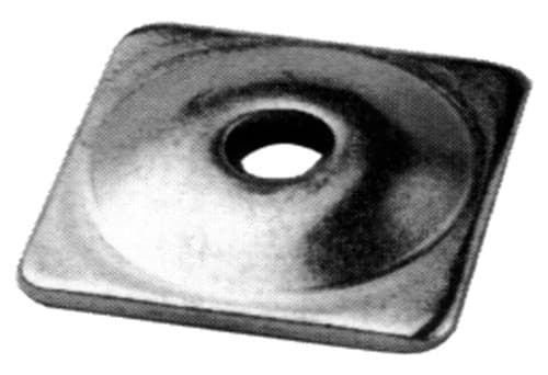 Woodys Digger Support Plates Square Alum. 1/4" 24/Pack