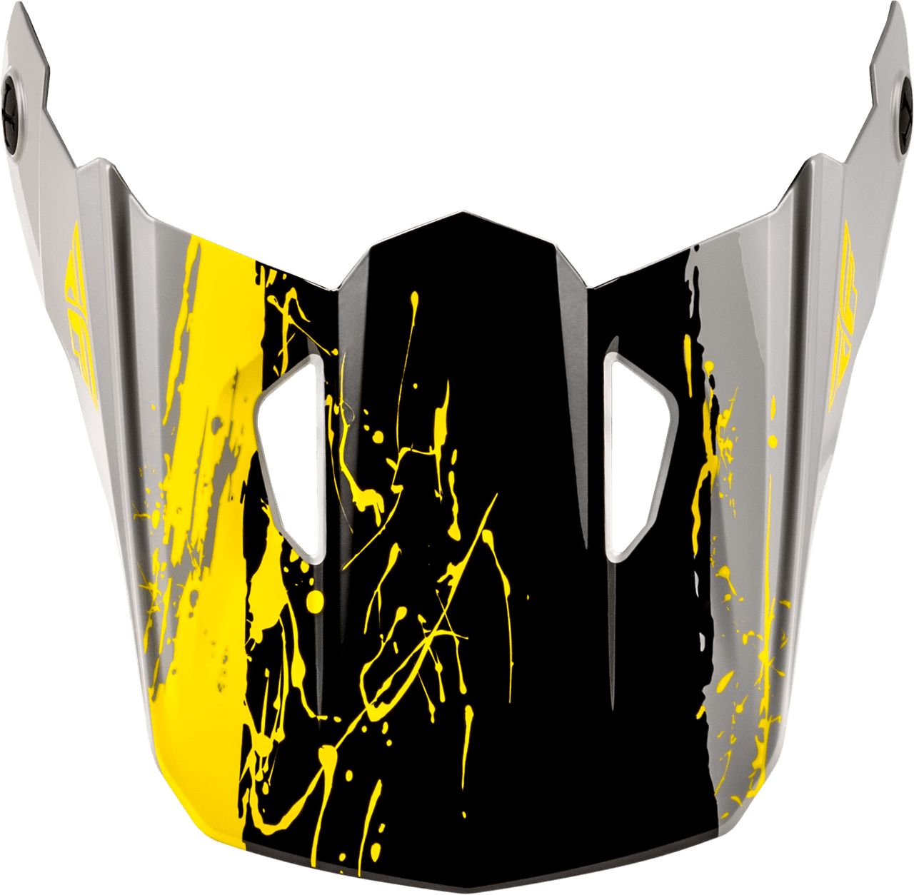 Fly Racing Youth Kinetic Drip Helmet Visor Grey/Black/Yellow YS-YL