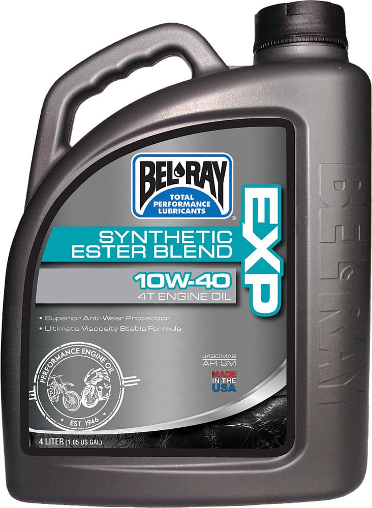 Bel-Ray Exp Semi-Syn Ester Oil 10W40 4L (4/CASE Sold Each)