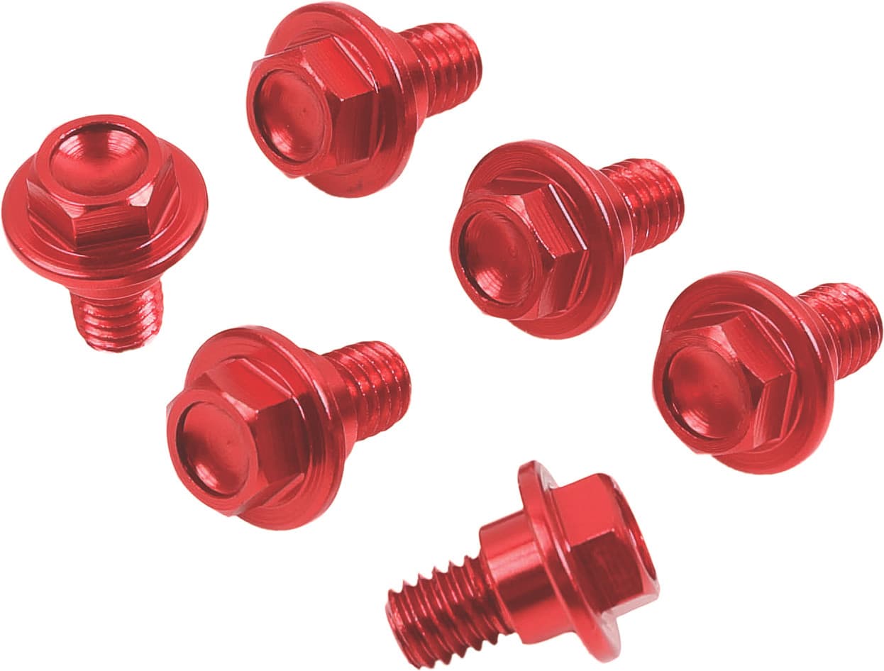 Zeta Fork Guard Bolt Suzuki Red