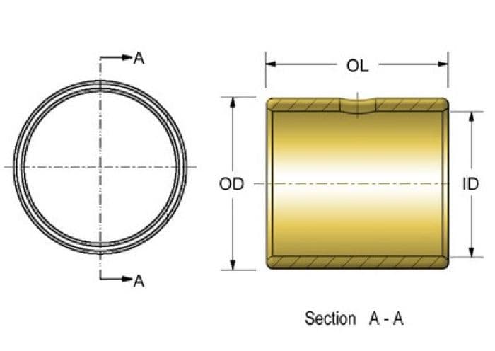 KPMI BUSHING, WRIST PIN, STD OD, BSA, A10/A50/A65, 1962-1972