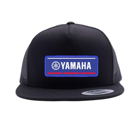 FACTORY EFFEX YAMAHA VECTOR SNAPBACK HAT / BLACK-GREY MESH OS