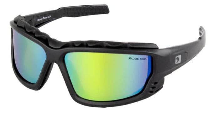 BOBSTER PCH CONVERTIBLE SUNGLASS, BLACK FRAME, BRONZE W/YELLOW