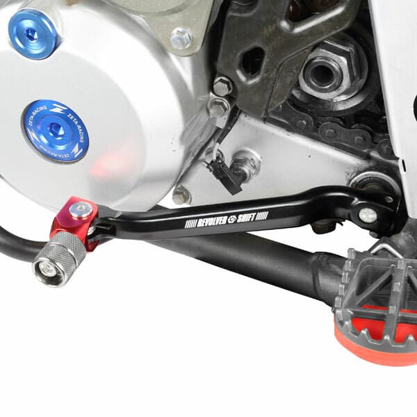 Zeta Revolver Shift Levers Kawasaki KLX300 Red