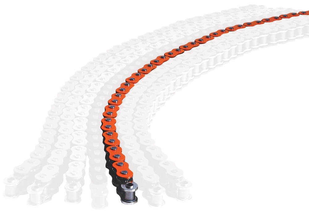 Ek Chain MVXZ2 X-Ring 530-120L Orange