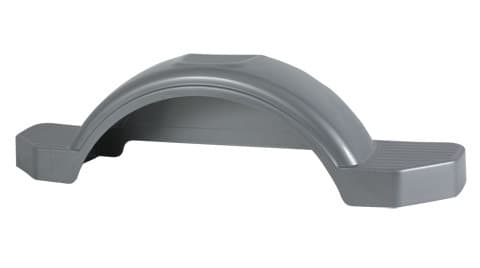 PLASTIC FENDER, 12" TIRE SIZE, SILVER