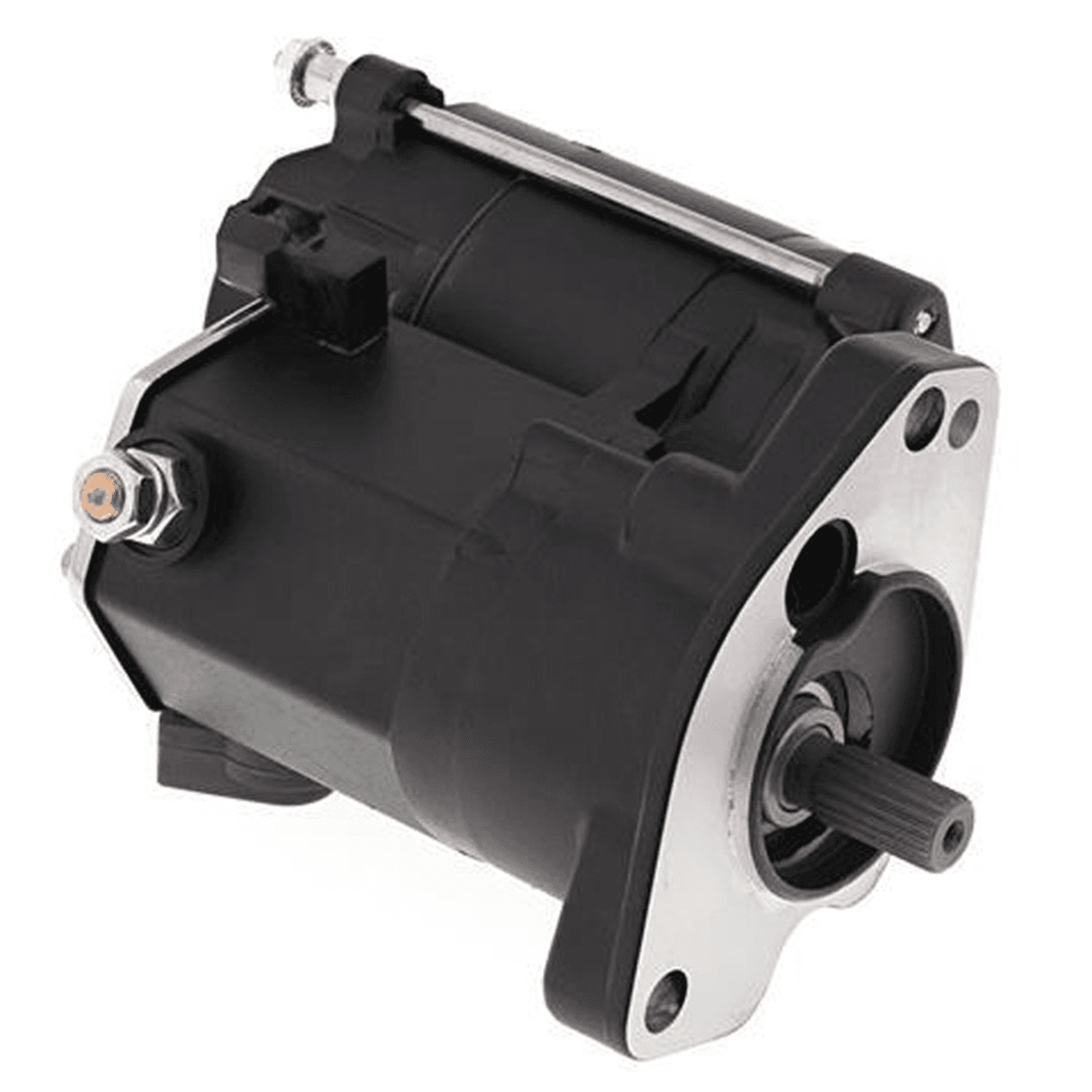 BIG TWIN STARTER 1.7KW BLACK 10-32 SHAFT