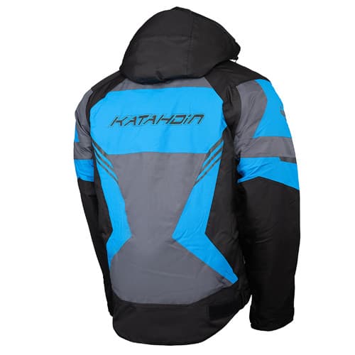 KATAHDIN GEAR DAGGER JACKET MENS, BLACK/GREY/BLUE - X-LARGE