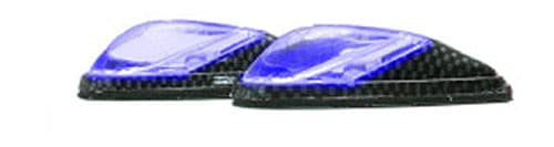 LED MARKER LIGHTS, MINI-FLUSH MT. C.F. BODY, BLUE (1 LED) W/BO